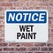 Signmission Wet Paint, 10 in W x Rectangle, Plastic OS-2PACK-NS-P-710-L-19034 - alternate 4